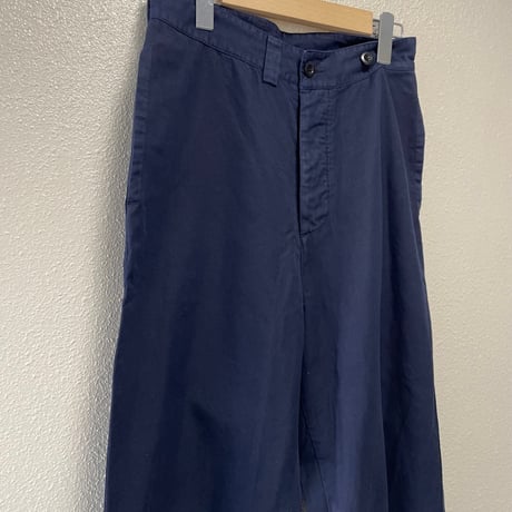 MHL. GARMENT DYE CANVAS TROUSERS