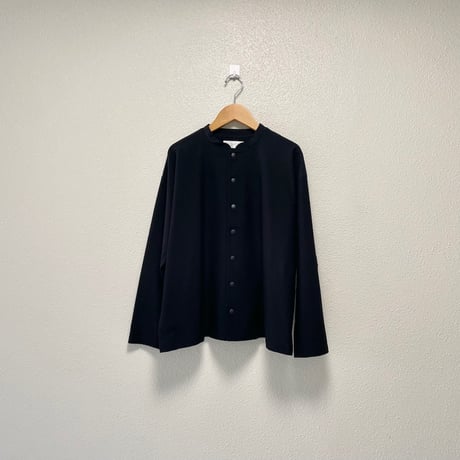 2023AW / grin ハーフトリコットスナップジャケット【ブラック】