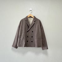 nest Robe ウールコットン ガンクラブチェックジャケット