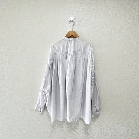 販売継続品 / mizuiro ind  バックギャザーワイドシャツ