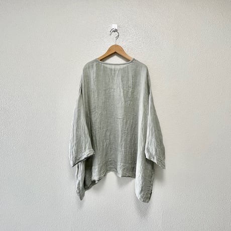 nest Robe リネン先染めガーゼビッグブラウス