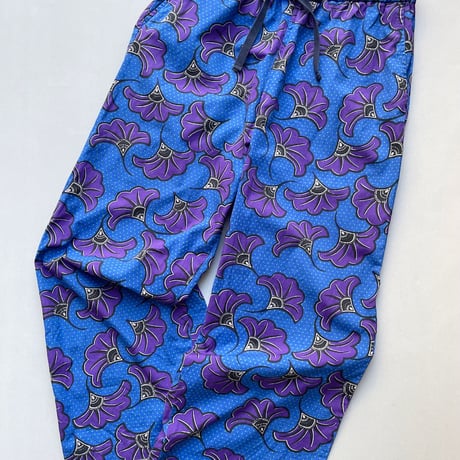 LE GLAZIK ドローストリングパンツ 【ブルー size34】