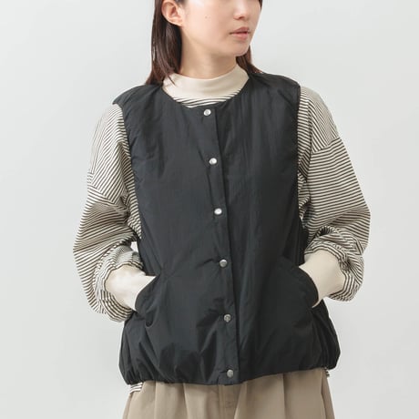 【3色展開】ナイロンワッシャー軽量中綿ベスト