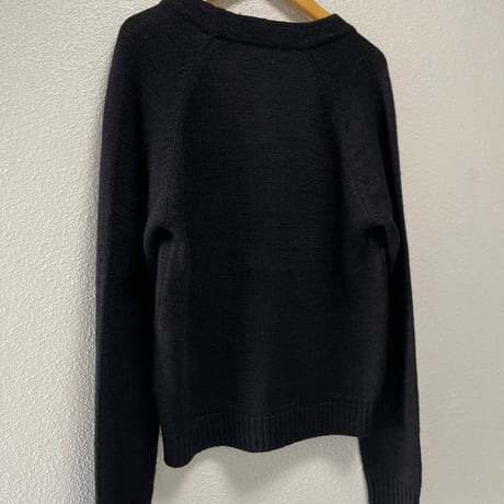 MHL. リネンウール Vネックカーディガン