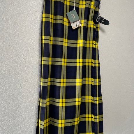 タグ付き未使用品 / O'NEIL of DUBLIN ウーステッドウール ロングキルトスカート