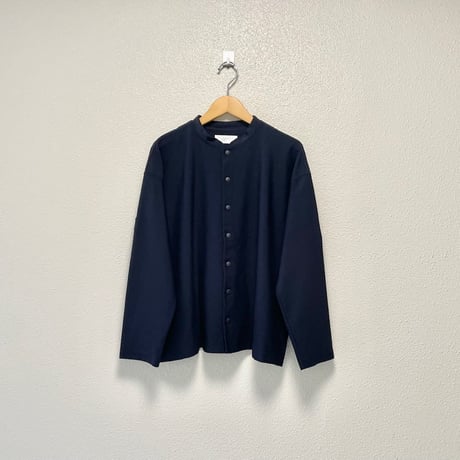 2023AW / grin ハーフトリコットスナップジャケット【ネイビー】