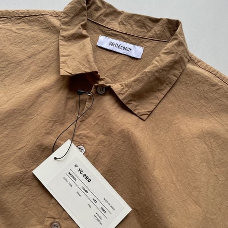 2026SS / 人気完売品 Veritecoeur  シュリンクフレンチスリーブシャツ