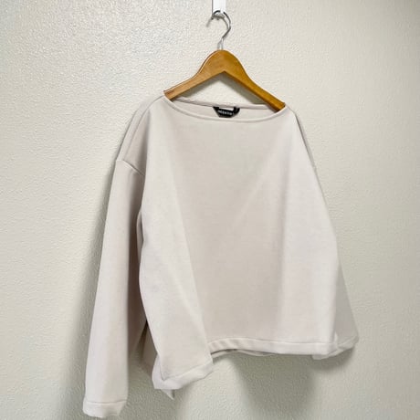 mizuiro ind ダブルジャージ ボートネック ワイドプルオーバー