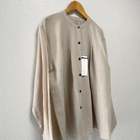 タグ付き未使用品 / 人気完売品 / HUIS ウォッシャブルウールタックブラウス