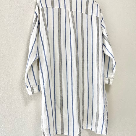 2023SS / nest Robe リネンマルチストライプシャツ