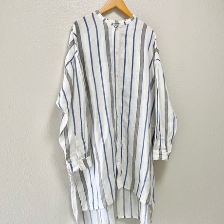 2023SS / nest Robe リネンマルチストライプシャツ