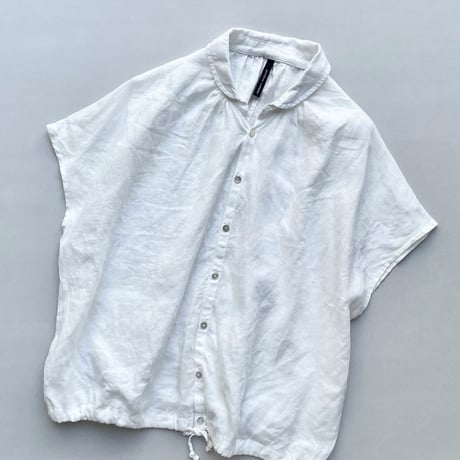 NATURAL LAUNDY リネンクロス フレンチドローシャツ