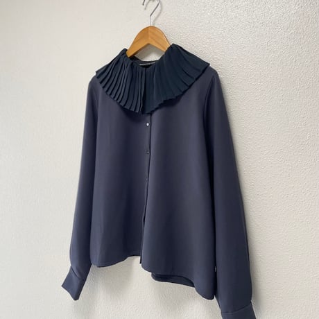 2024AW / 人気完売品 mizuiro ind プリーツカラーシャツ