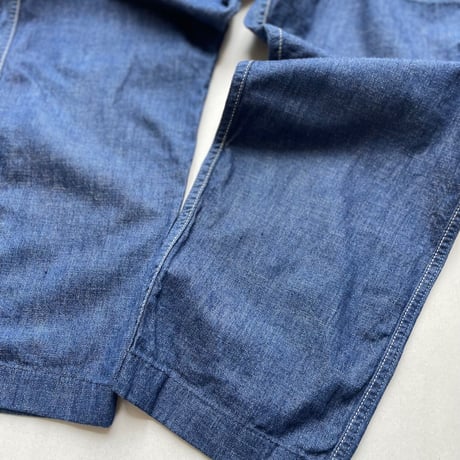 販売継続品 / GRANDMA MAMA DAUGHTER ライトデニムサイドジップテーパードパンツ 【ONE WASH】