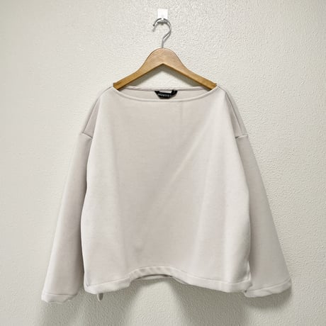 mizuiro ind ダブルジャージ ボートネック ワイドプルオーバー