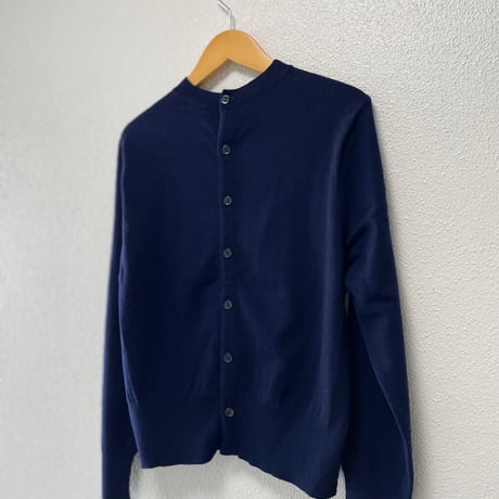 希少品 / OLDMAN'S TAILOR R&D.M.Co- WEEKEND HILL 異素材切替ニットプルオーバー（Navy）