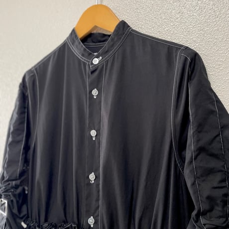 COMME des GARCONS Noir Kei Ninomiya ベルト スリーブ ノーカラーワンピース