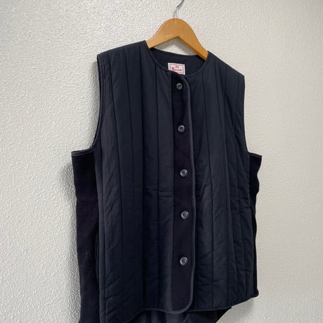 2024AW / mao made キルトｘニット切替え中綿ベスト