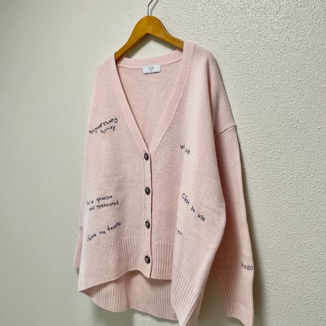 2024AW / SLOBE IENA embroidery カーディガン