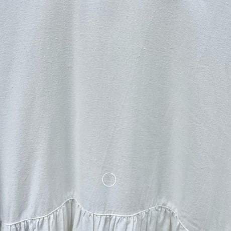 2025SS / オオカミとフクロウ フクロウと三拍子のブーケ “5分袖” ワンピース【ホワイト】