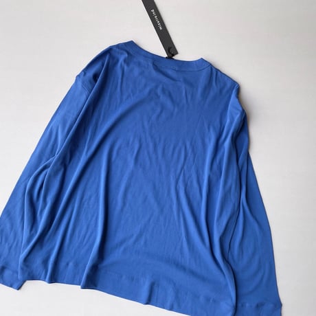 タグ付き未使用品 / mizuiro ind ガーゼ ワイドシアーTシャツ【ブルー】