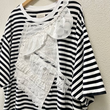 2025SS / 人気完売品 BEAMS BOY 【別注】TORI-TO  バイアス フリル BIG Tシャツ