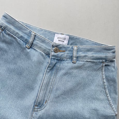 MACKINTOSH PHILOSOPHY カーブワイドデニムパンツ 【ブリーチ】