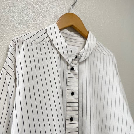 MAGALI  コットンリネンスモールカラーシャツ