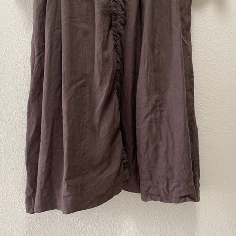 nest Robe リネンボートネック ウエストタックワンピース