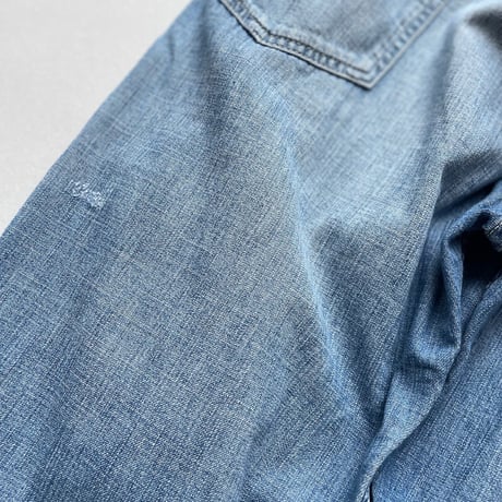 販売継続品 / GRANDMA MAMA DAUGHTER ライトデニムサイドジップテーパードパンツ 【VINTAGE WASH】