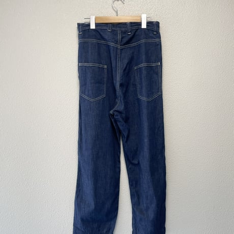 販売継続品 / GRANDMA MAMA DAUGHTER ライトデニムサイドジップテーパードパンツ 【ONE WASH】
