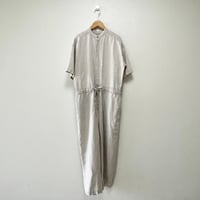 2023SS / かぐれ リネンハーフスリーブオールインワン