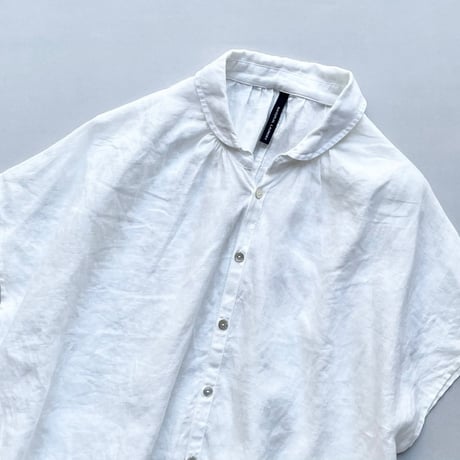 NATURAL LAUNDY リネンクロス フレンチドローシャツ