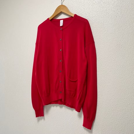 2023AW / 1dozen かぐれ 丸首ニットカーディガン