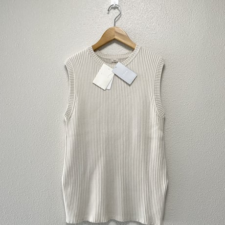 タグ付き未使用品 / IENA  オーガニックコットンリブベスト