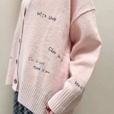 2024AW / SLOBE IENA embroidery カーディガン
