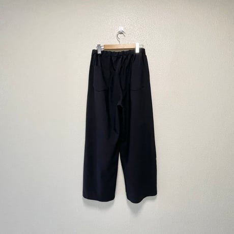 2023AW / grin ハーフトリコットコクーンパンツ【ネイビー】