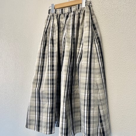 UNITED ARROWS P チェック タフタ スカート