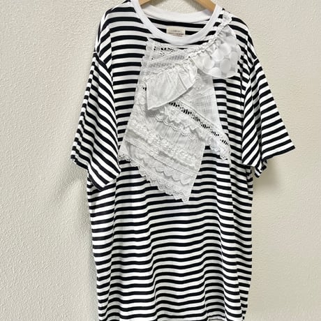2025SS / 人気完売品 BEAMS BOY 【別注】TORI-TO  バイアス フリル BIG Tシャツ