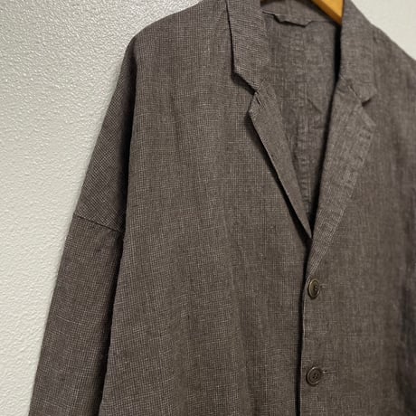 nest Robe リネンベンガラ墨汁ジャケット