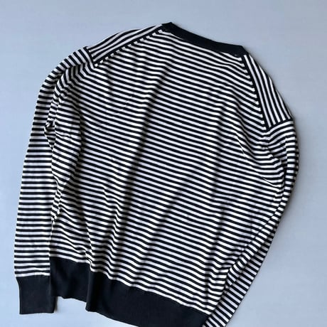 JOHN SMEDLEY 細ボーダーニット