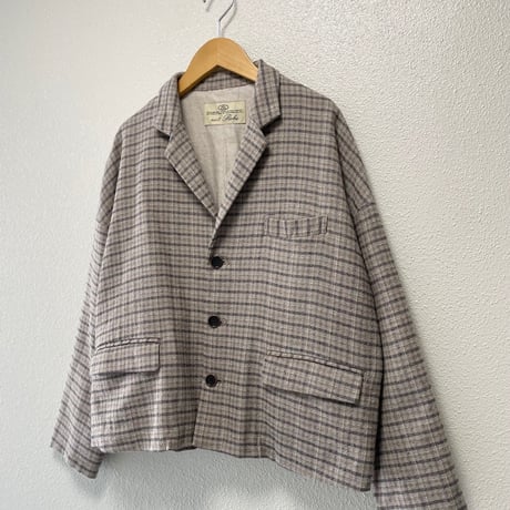 nest Robe 撚り杢チェックジャケット