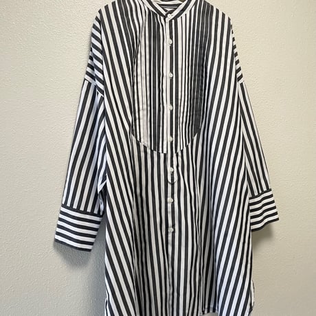 UNIVERSAL TISSU ナチュラルタイプライター クラシック ロングシャツ
