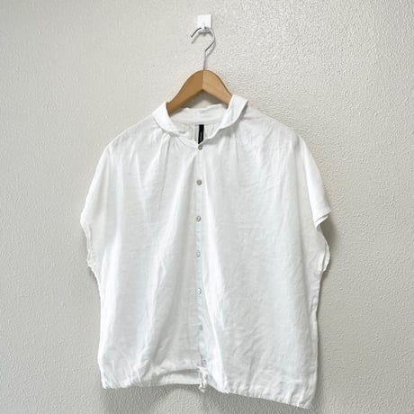 NATURAL LAUNDY リネンクロス フレンチドローシャツ
