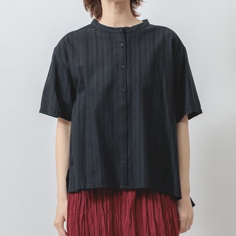 【4色展開】select バンドカラーブラウス
