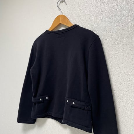 agnès b.  コットン メルトン 長袖  カーディガンプレッション”Le Classique”