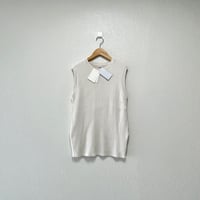 タグ付き未使用品 / IENA  オーガニックコットンリブベスト