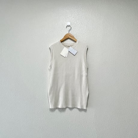 タグ付き未使用品 / IENA  オーガニックコットンリブベスト