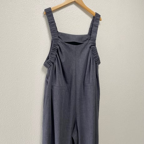 2024AW / anana  ギャザーサロペット【グレー】