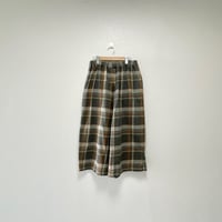2023AW / nest Robe コットンヘビーツイル チェックキュロットパンツ